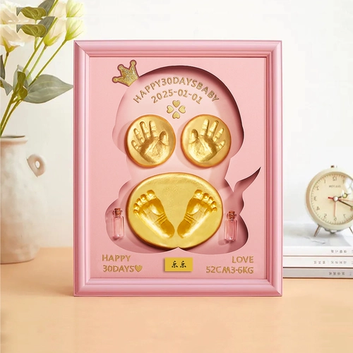 Детские отпечатки рук и ног, чернильная подушечка, сувенир, фоторамка для новорожденных для хранения пуповины, памятный отпечаток рук