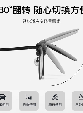 御亦偏光墨镜夹片夜视眼镜