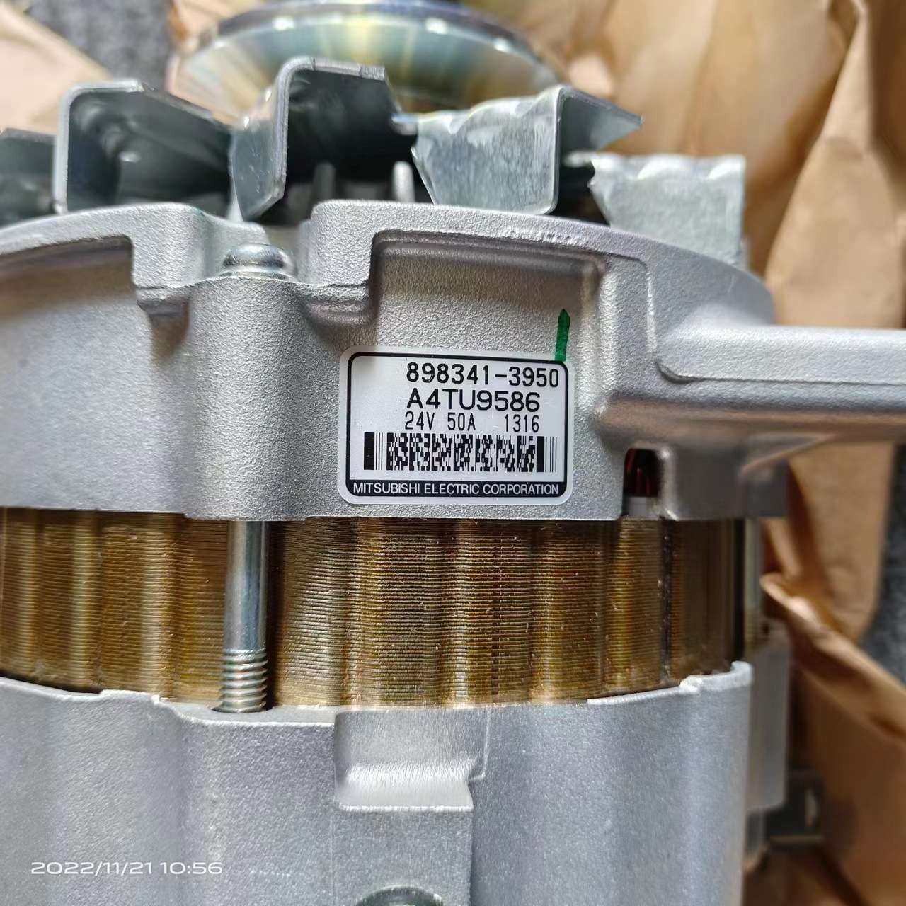 五十铃发电机A4TU9586.898341-3950.五十铃6WG1发电机.五十铃原装-图0