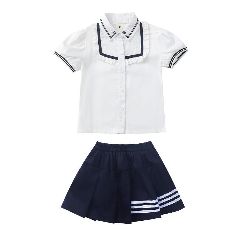 演出服校服套装小学生幼儿园园服夏季班服男女毕业照英伦学院风校