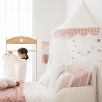 Nordic Stars Children Tent Indoor Pure Cotton Princess Wind Bed Mantle Free installation Home wall-mounted Decorative Mantle Tent