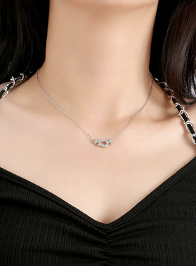 马蹄扣项链18k金饰品不过敏