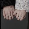 Forget-me-not couple ring anniversary gift