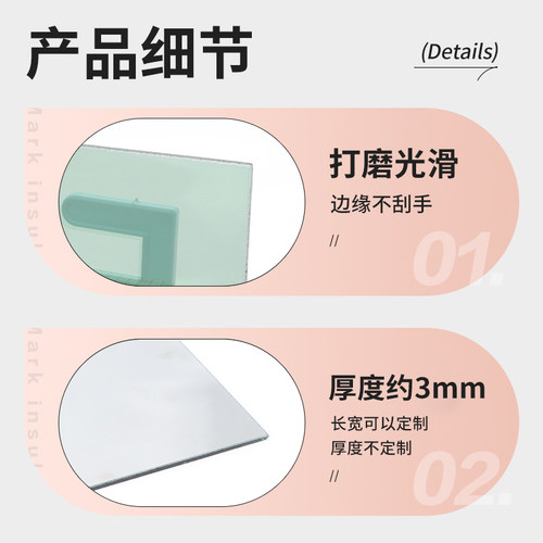 平面镜成像实验器初二八年级初中物理光学演示学生分组教具茶色半透明玻璃片蜡烛支架光的假象反射规律J25010 - 图2