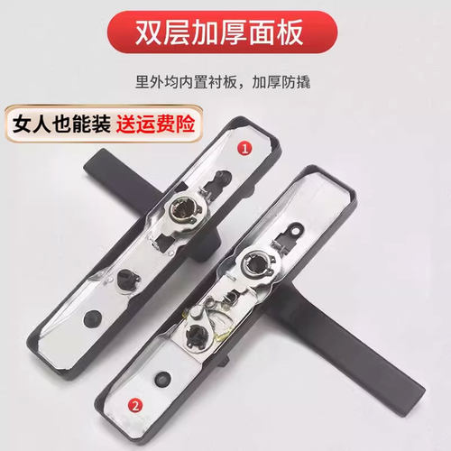 卫浴门锁铝合金门锁单舌执手锁厕所厨房玻璃门锁卫生间洗手间门锁 - 图2