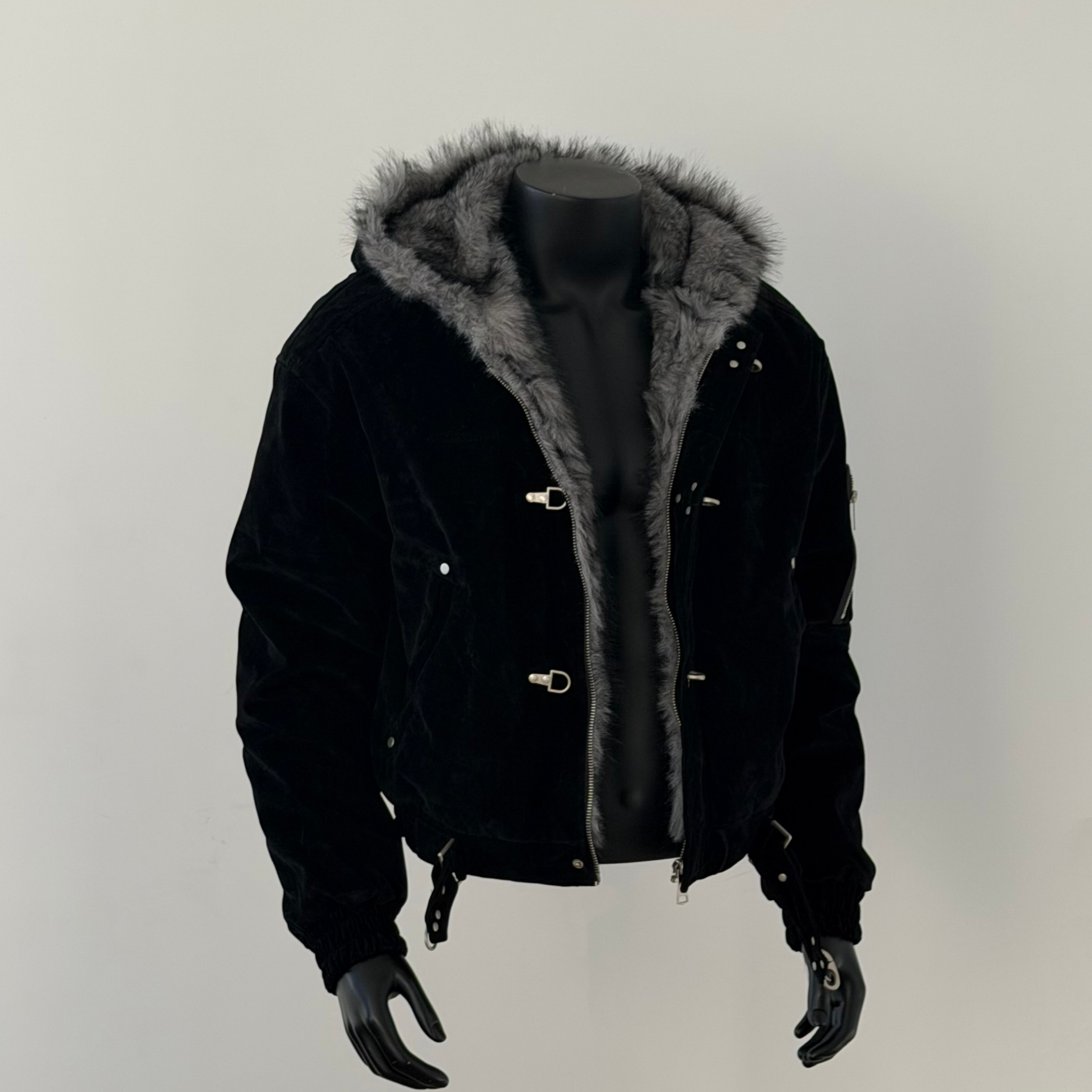 【小个子特制衣长】HFB美式cleanfit短款加绒座山雕棉服外套BM429,淘宝优惠券,粉丝福利购,淘宝优惠卷