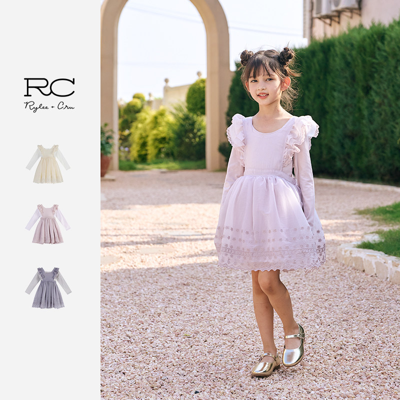 RyleeCru官方正品女宝裙子女童裙子女孩连衣裙女宝秋2,淘宝优惠券,粉丝福利购,淘宝优惠卷