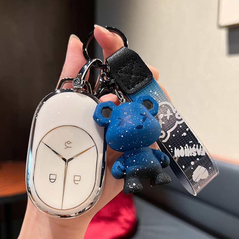 适用蔚来汽车24/25款ET5/ET7/EC7/ES6/ES7/ES8锁匙扣壳钥匙包外套 - 图2