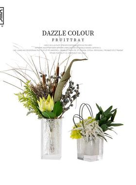 轻客奢HY1868仿真花件样板房厅束茶几售楼摆处餐桌花瓶花前台卫生