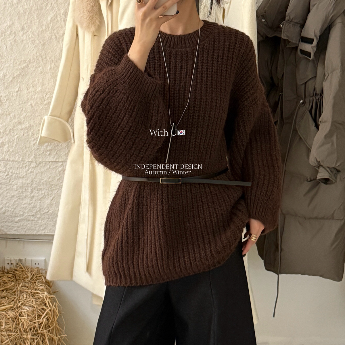 馨菲厚实保暖面料藏肉不臃肿打造oversize松弛感穿搭毛衣85254,淘宝优惠券,粉丝福利购,淘宝优惠卷