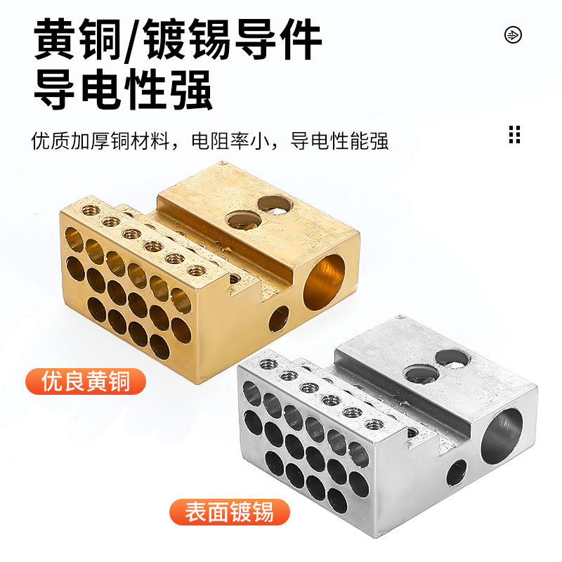 FJ6/JTS2导轨式多用途接线端子一进多出分线器零线排空开盒大电流