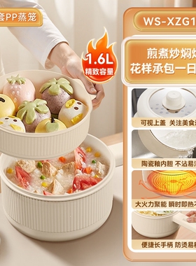 华生电煮锅小型多功能一体小电锅