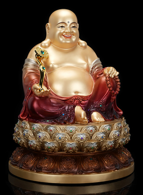 纯铜招财大肚笑佛弥勒佛菩萨佛像