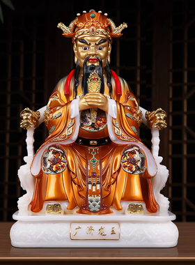 汉白玉五台山广济龙王龙五爷像