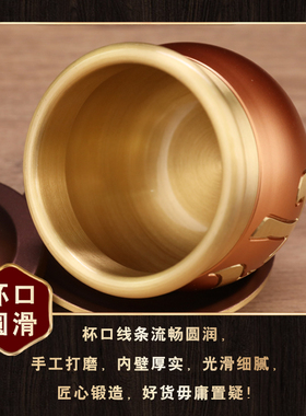 纯铜佛堂家用供水杯贡杯佛具用品