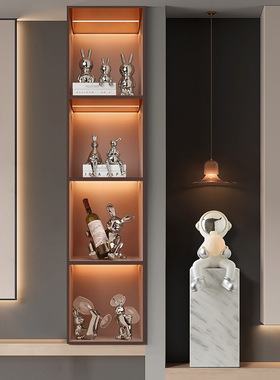 贝汉美创意兔子酒柜装饰摆件现代客厅家居电视柜办公室工艺品