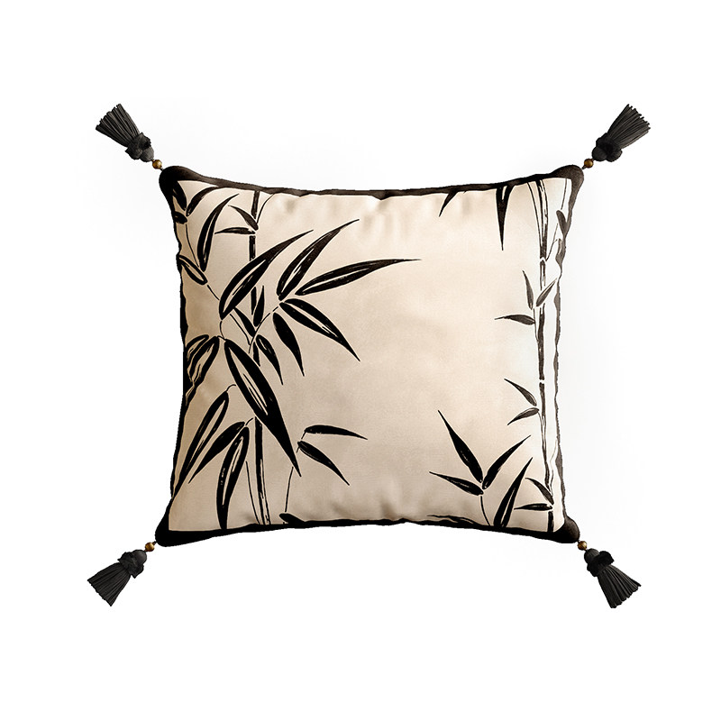 喜即竹韵中式抱枕沙发靠垫客厅样板间抱枕套飘窗床头靠枕套可拆洗,淘宝优惠券,粉丝福利购,淘宝优惠卷