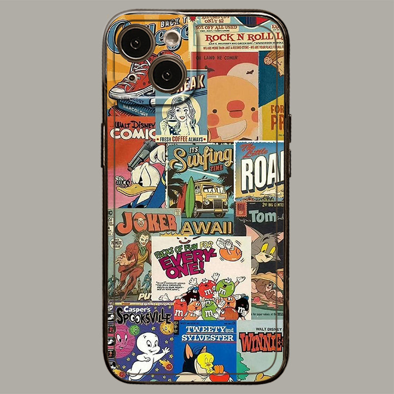 复古动画片手机壳适用小米15海报14ultra新款13pro/12/11红米k80k70E/k60至尊版k50k40s/k90/note17/turbo4/3,淘宝优惠券,粉丝福利购,淘宝优惠卷