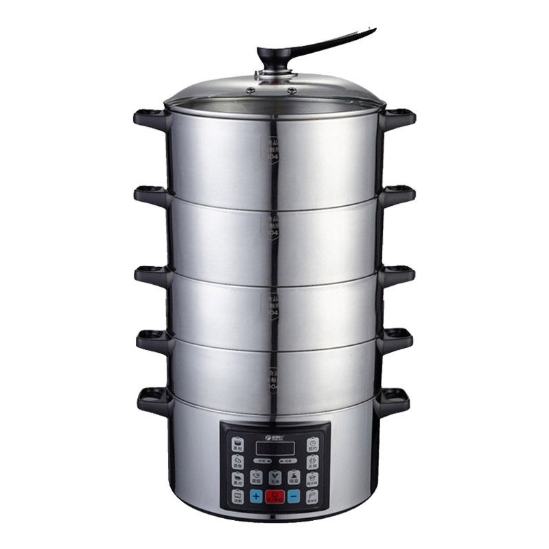 格姆仕电蒸锅家用多功能三层大容304不锈钢蒸笼火锅一体全自动量,淘宝优惠券,粉丝福利购,淘宝优惠卷