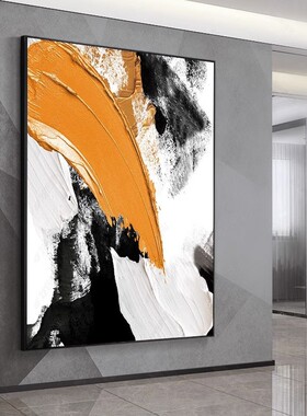 现代抽象肌理手绘立体装饰油画