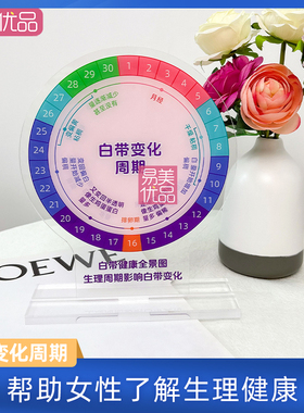 亚克力白带变化周期立牌妇科健康知识科普教学用品医患沟通妇科室