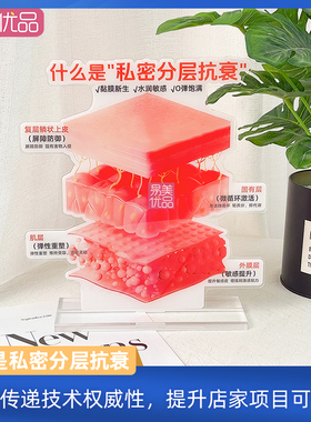 分层抗衰亚克力摆件私密护理微循环弹性提升美容院宣传展示工具品