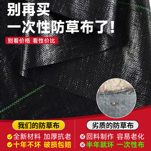 防草布除草布耐用果园果树遮草塑料布透气保湿盖草地膜PP黑色地布 - 图2