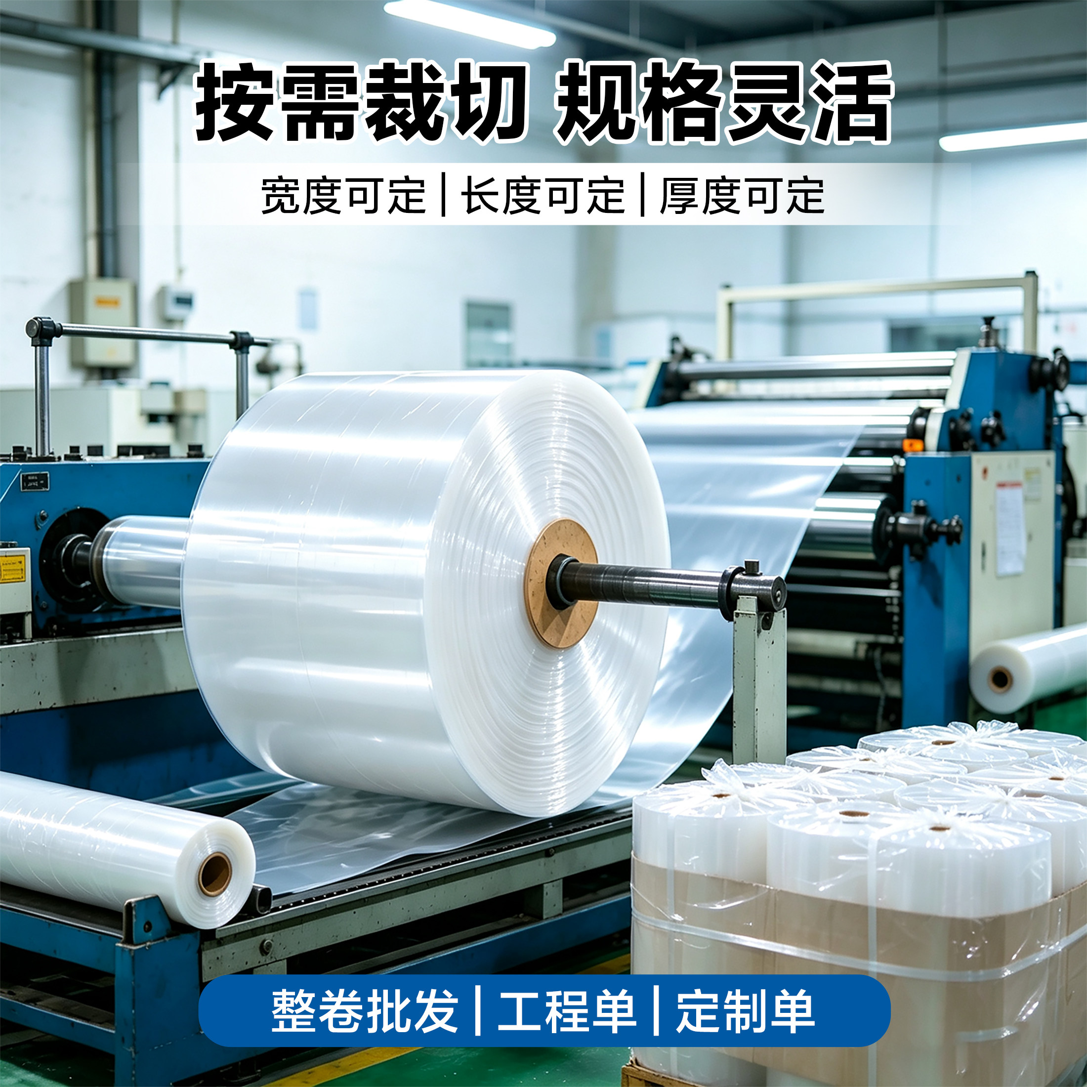 The entire roll of plastic film is fully qualified and can be issued with special tickets