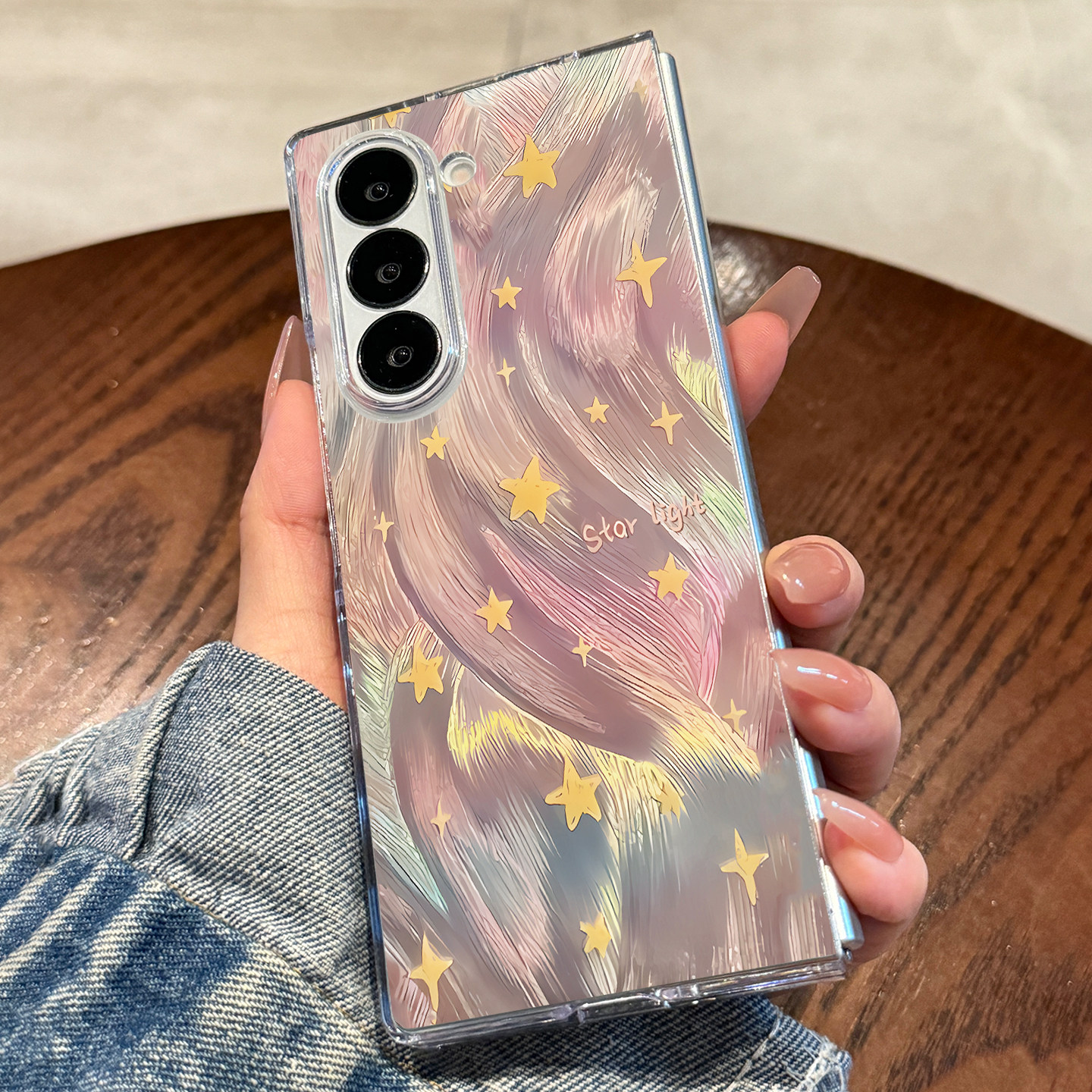 适用三星zfold7手机壳新款流光星星zfold6折叠屏透明保护套zfold高级感fold7全包防摔超薄外壳Galaxy小众女款,淘宝优惠券,粉丝福利购,淘宝优惠卷