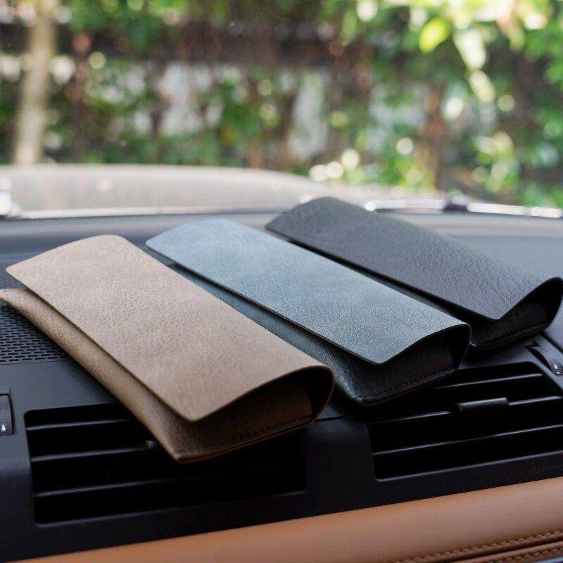 个性时尚简约可携式太阳眼镜盒男女近视眼镜手工皮质商务风抗压收,淘宝优惠券,粉丝福利购,淘宝优惠卷