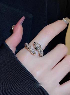 Snake Ring for Women戒指女小众设计高级感蛇戒子轻奢复古食指戒