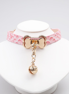 原创少女心K9骨头狗项圈情侣