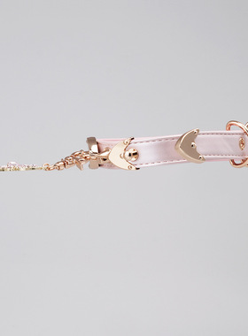 粉色十字架choker甜酷女士项链