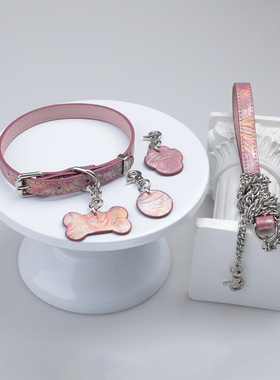 小众紫色狗骨头金属可拆卸choker