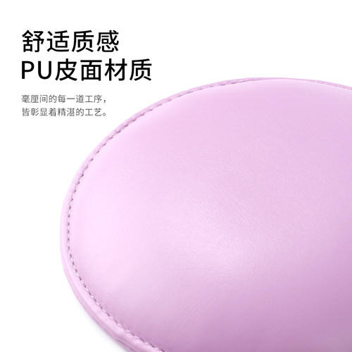 SNRQI/赛迩齐H2圆形肘垫美甲店美甲师必备高级感柔软PU皮质美甲垫 - 图2