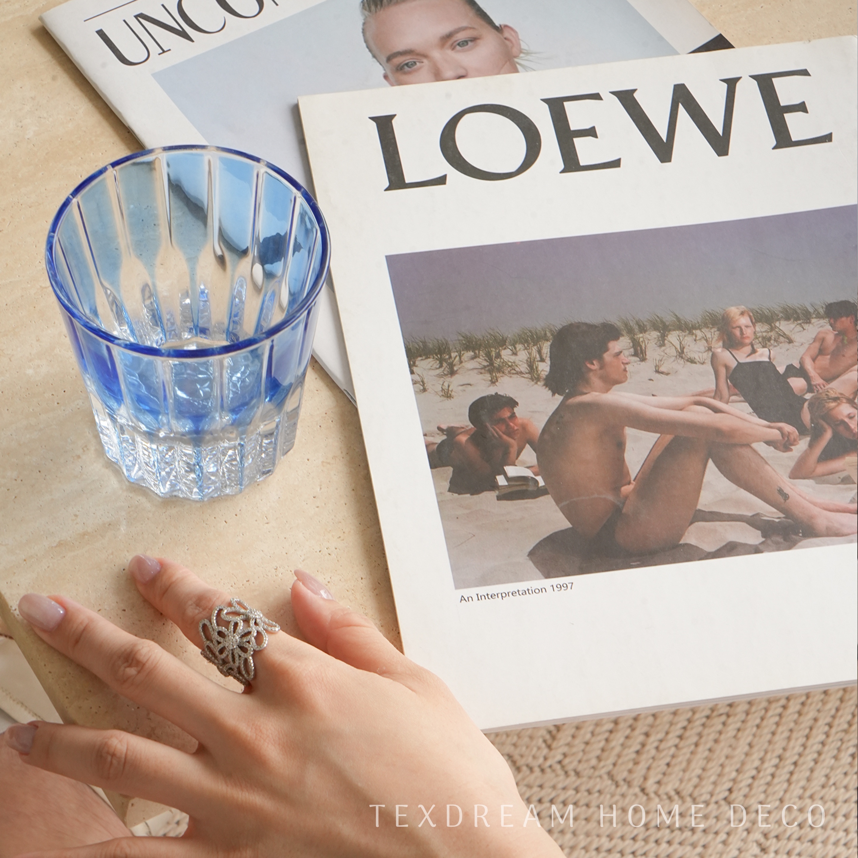 Texdream织梦 星芒杯 威士忌水晶玻璃杯ins轻奢鸡尾酒杯饮料杯子 - 图3