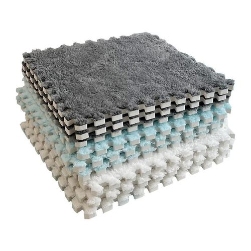 房间毛绒地毯毛毯垫子地垫卧室少女客厅床边毯高级轻奢隔音阳台 - 图3