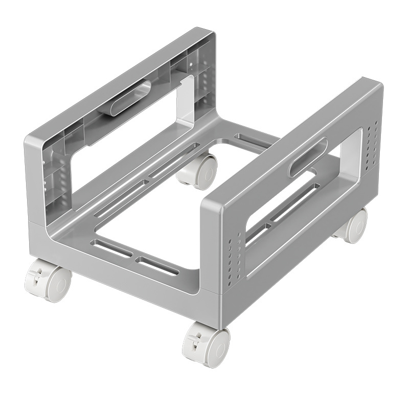 Movable computer host bracket with pulleys