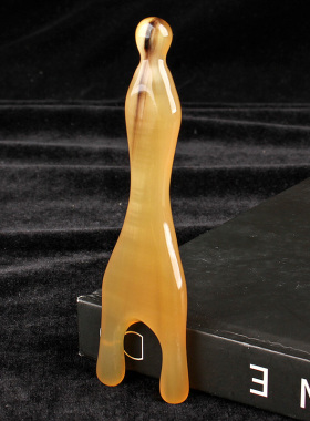 知梳阁天然白牛角点穴美鼻器