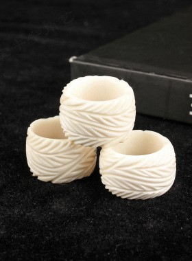 知梳阁男女通用牛骨复古手工扳指