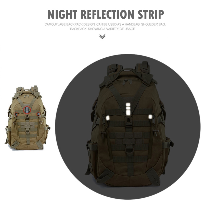 40L Camping Backpack Military Bag Men Travel Bags Tactical-图0