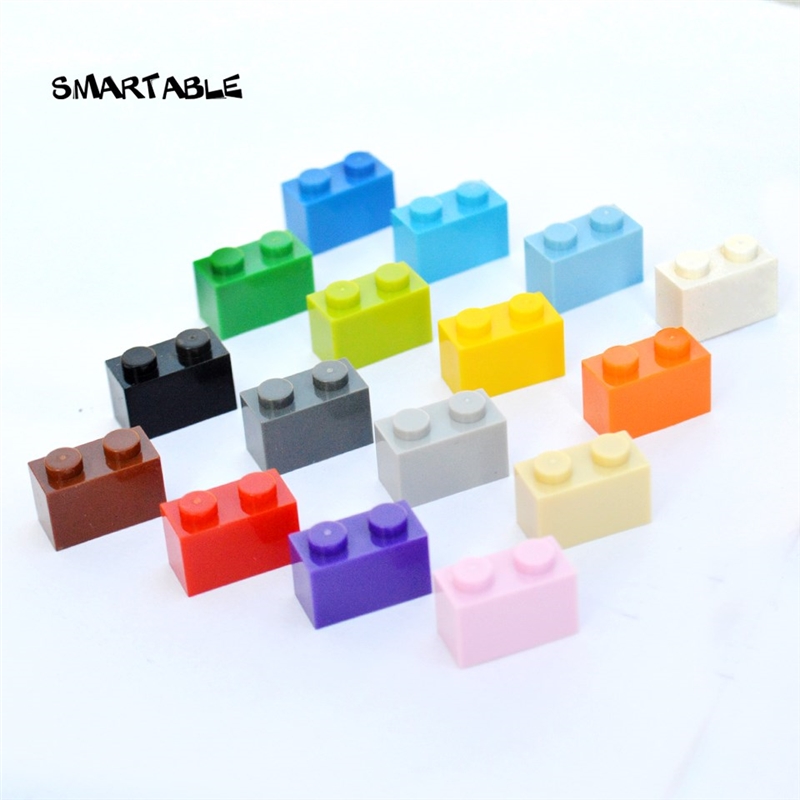 Smartable Brick 1X2 Building Blocks Parts DIY LOGO Toys For-图0