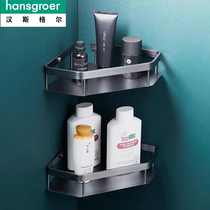 Hans Gel Bathroom Shelve Full Copper Free Punch Shower Room Tripod Toilet Toilet Corner containing frame