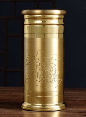 速发纯铜供佛插香筒家用供筒招财莲用线香檀香放香的香奉佛具花品