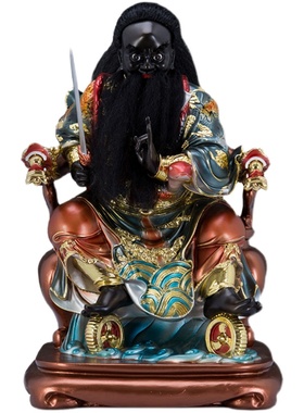 速发/主公三兄弟神像4法12寸洪公肖公公张都天圣君客厅桌面摆件