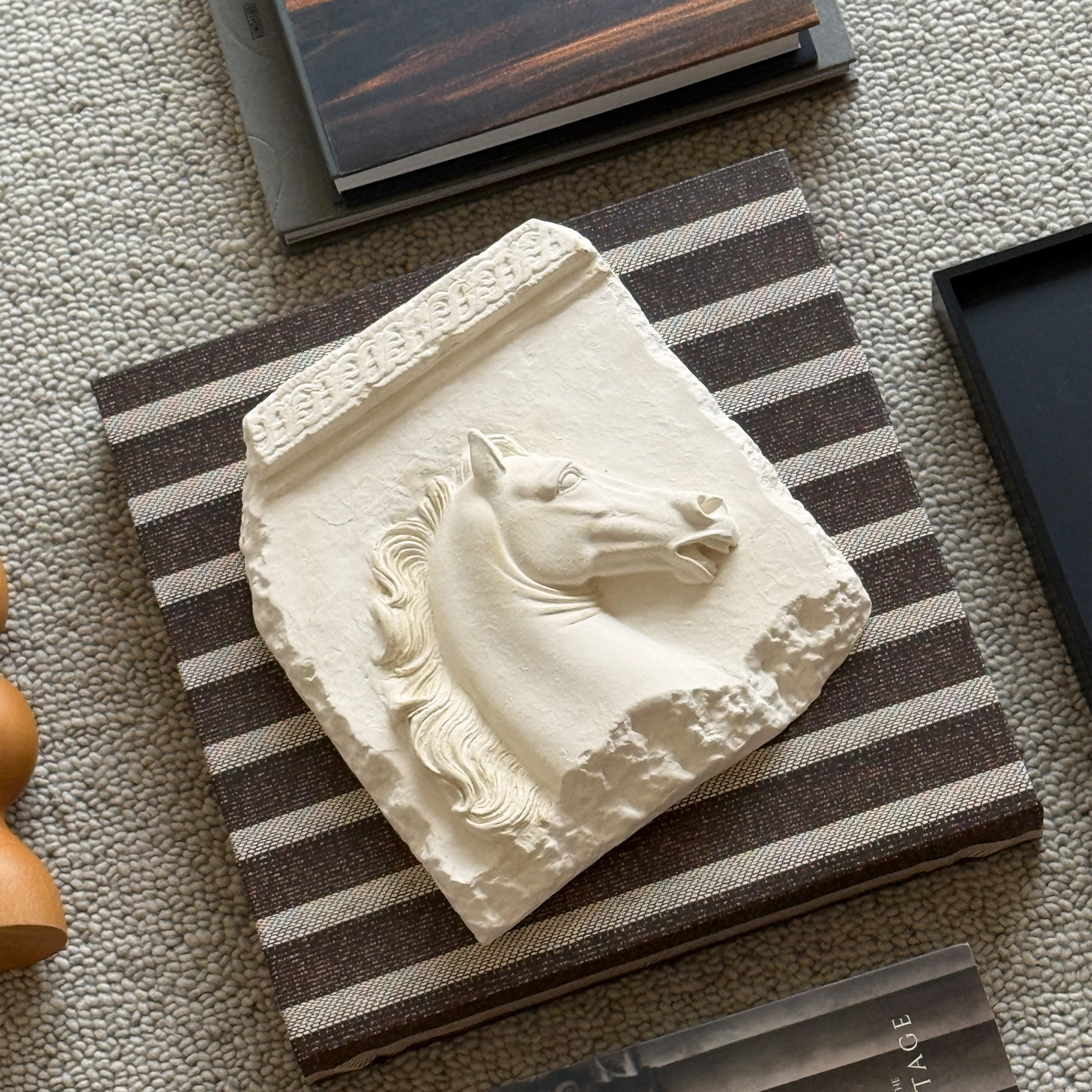 【Alma】古罗马希腊石膏浮雕马雕塑摆件家居小众中古艺术装饰挂饰,淘宝优惠券,粉丝福利购,淘宝优惠卷