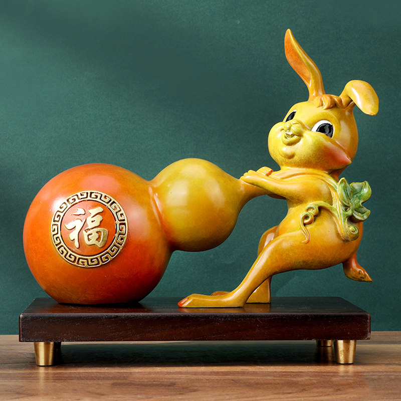 兔年生肖运势摆件图片(生肖兔摆件放家什么位置)