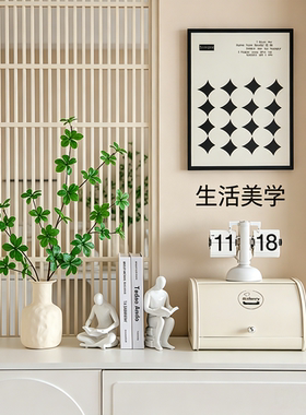 客厅柜子装饰品摆件落地架意式