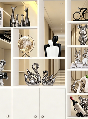 高端禅意暴力熊酒柜摆件