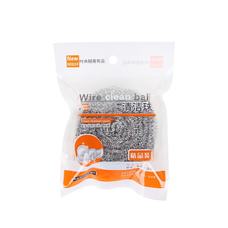 钢丝球清洁球独立包装大号不生锈不掉渣厨房洗碗刷锅不锈钢球家用